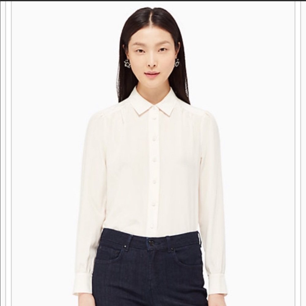 Kate Spade NWOT ::  Silk Long Sleeve Blouse